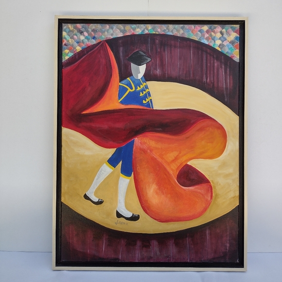 Original Acrylic Painting 'Spanish Bullfighter' - Picture 9 of 9